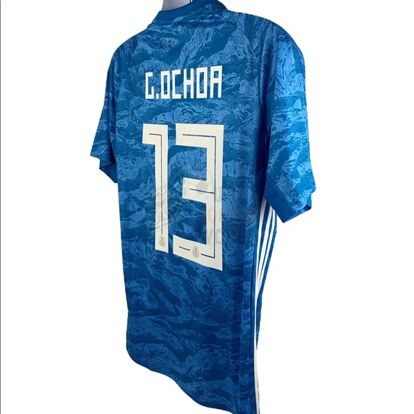 Guillermo Ochoa #1 Mexico Goalie Mens Soccer Jersey World Cup - Picture 14 of 15